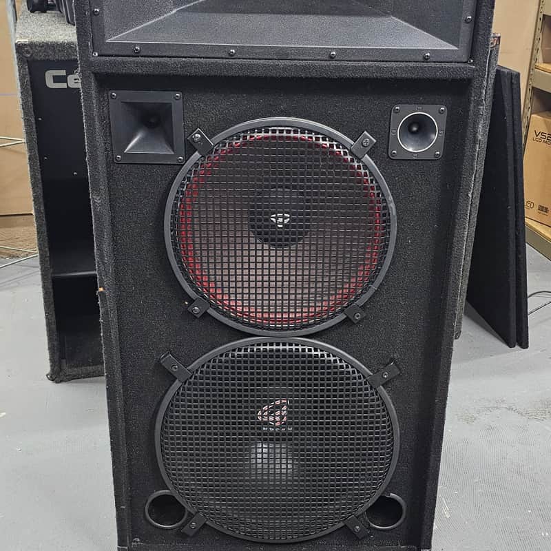 Speaker Cabinet With 15" Cerwin-Vega 153 EV II Cerwin-Vega C5G Tweeter Cerwin-Vega H25F Tweeter Horn Pyle Pro Pds344 Horn 18" Mitzu Mit-181500. image 1