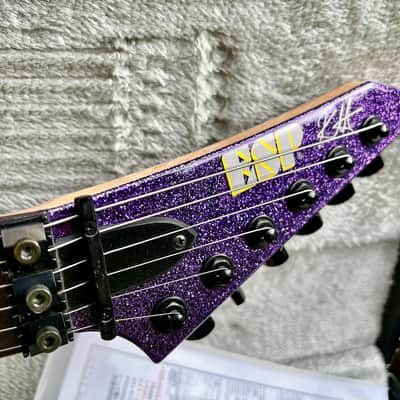 ESP Custom Shop Ouija Red Sparkle & Purple Sparkle Set with Matching Serial# 16 image 17