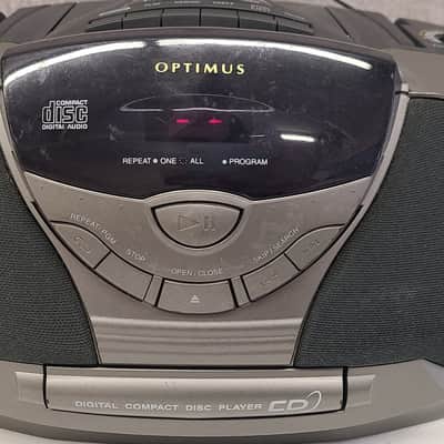 Optimus 14-516 Portable CD Player Cassette Recorder AM/FM Radio Boombox Tested image 3