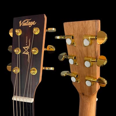 Vintage Mahogany Series 'Dreadnought' Electro-Acoustic Guitar Mahogany image 8