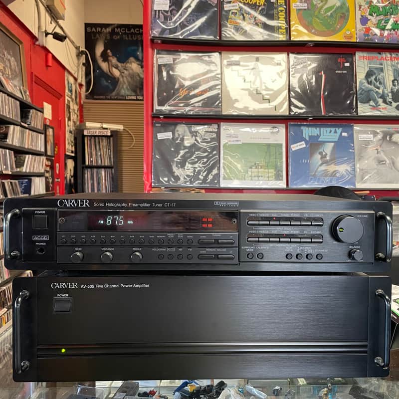 Carver CT-17 2-Channel Sonic Holography Preamplifier/Tuner TESTED WORKS GREAT