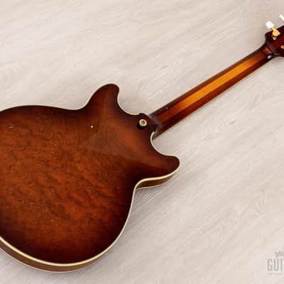 1990 Ibanez Artstar AM200 Burl Mahogany Vintage Semi-Hollow Guitar Antique Violin image 11