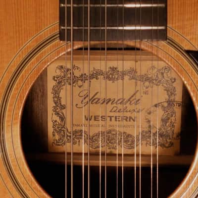 1970s Yamaki Western Deluxe 12-string acoustic, solid cedar | Reverb