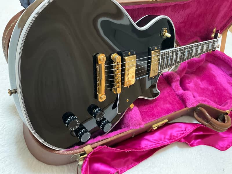 Gibson USA 1995 Les Paul Custom Ebony Miraculous Great | Reverb