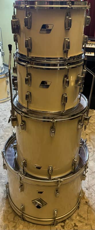 Ludwig Rocker 1980's White and Black Badge