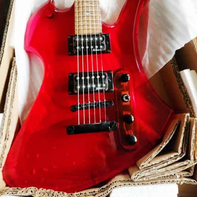B.C. Rich Mockingbird acrylic lucite 2000s - red image 1