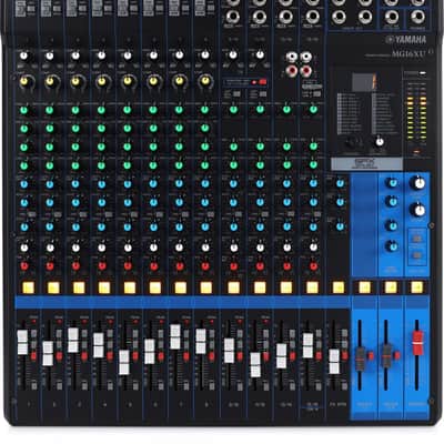Yamaha MG16XU 16 Channel Analog Mixer - Black image 1