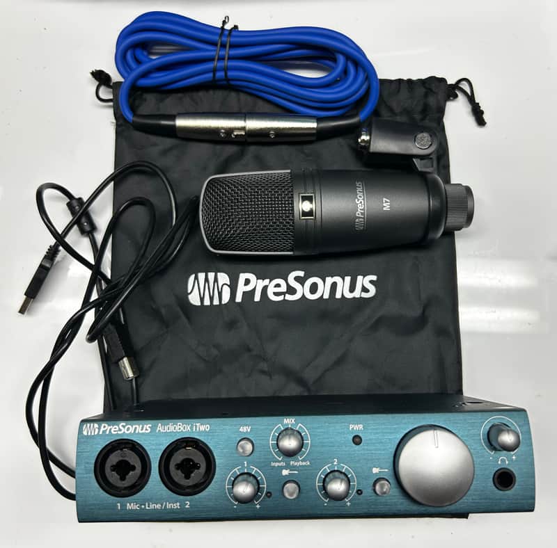 PreSonus AudioBox iTwo Studio USB Audio Interface Bundle 2014 - Present - Blue image 1