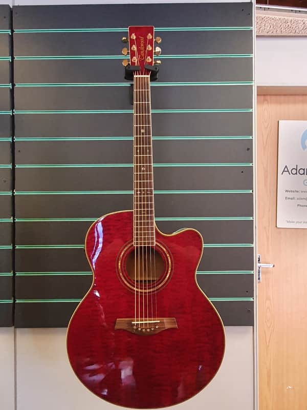 Tanglewood Sundance TW57 1999 Trans Red Electro Acoustic Guitar image 1