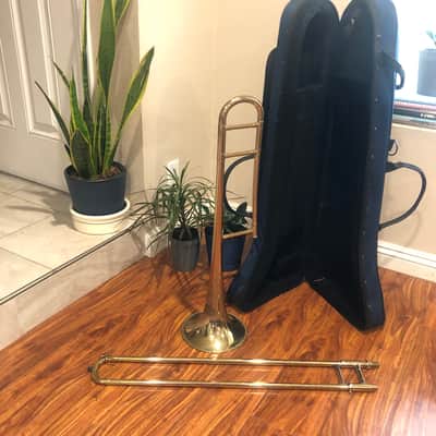 F.E. Olds and Son Professional Level Tenor Trombone 1955-1979 - Brass READ image 2