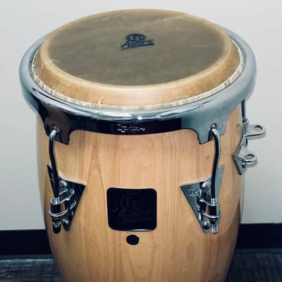 LP Aspire Congas Pair Natural w/ Double Stand image 5