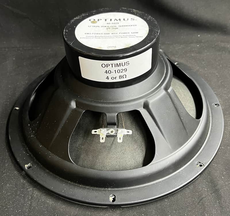 Optimus 12" Speaker 40-1029 60 Watts 4.7 Ohms image 1