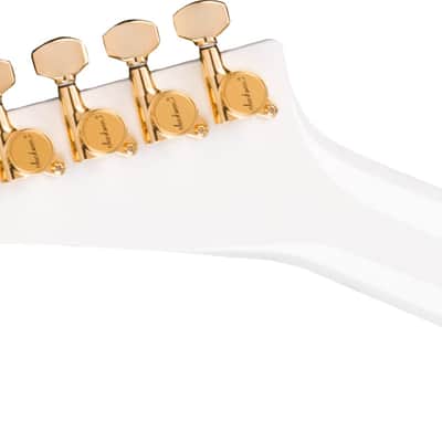 Jackson MJ Series Rhoads RR24MG, Ebony Fingerboard, White with Black Pinstripes image 6