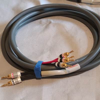 Monster Cable m1.4s biwire pair speaker cable 15ft w/ free banana plugs image 14