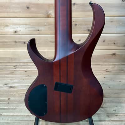 Ibanez BTB705LM 5-String Electric Bass - Natural Browned Burst Flat image 4