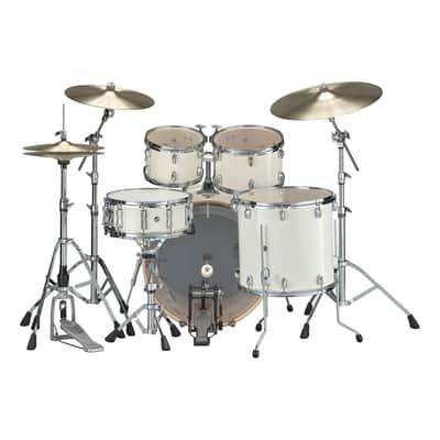 Yamaha Stage Custom Birch 5pc Drum Set w/22BD & 680 Hardware Classic White image 2