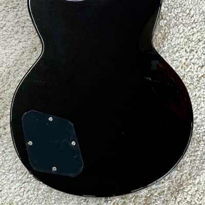 D'Angelico Premier Brighton Solid Body Electric Guitar, Black Flake Finish w/Bag image 2