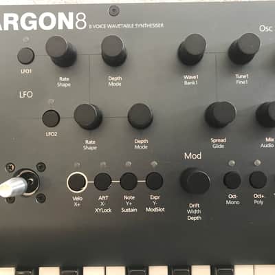 Modal Electronics Argon8 8 Voice 37-Key Wavetable Synthesizer in mint condition with power supply. image 5