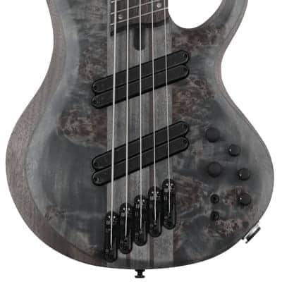 Ibanez Bass Workshop BTB805MS 5-string Bass Guitar - Transparent Grey Flat image 2