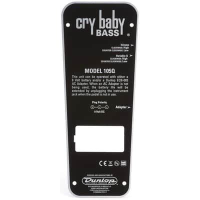Dunlop Cry Baby 105Q Bass Wah Wah Guitar Effects Pedal, White image 6