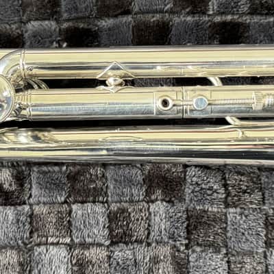 Used 1970’s Bach Stradivarius Model 37 Silver Trumpet with case and NY Bach 7C mouthpiece image 5