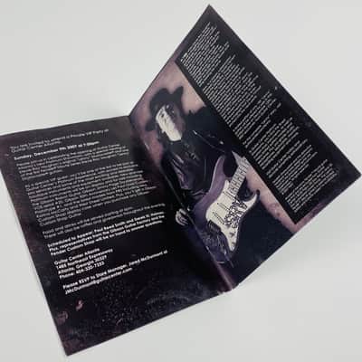Fender Stevie Ray Vaughn Promotional Flyer and GC VIP Invitation. 2007 image 5