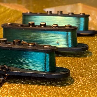 GENERAL VINTAGE TONE 1963 Stevie for Stratocaster ®️ pickups set NOS Corona Wire NY , US Left Hand image 3