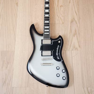 2015 Bilt El Hombre Deluxe Electric Guitar Silverburst Lollar Imperials Ebony Fretboard w/ohc image 2
