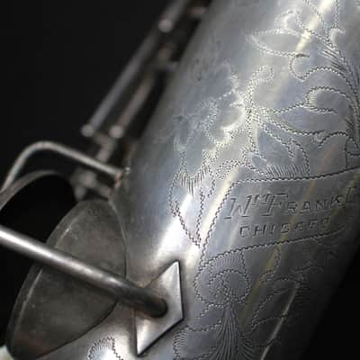 An Antique 1920's Wm. Frank & Co. C Melody Saxophone a Good Sax for Jazz   as-is   # 9 S image 6