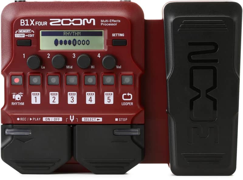 Zoom B1X FOUR Bass Multi-effects Processor with Expression Pedal image 1