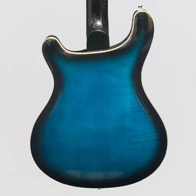 Paul Reed Smith PRS SE Hollowbody II Piezo Electric Guitar w/ Case - Peacock Blue Burst image 4
