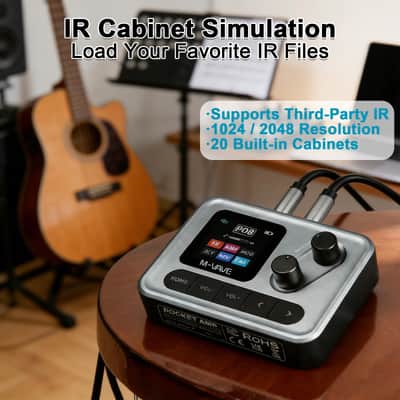 M-VAVE Pocket AMP Effect Pedal Guitar Bass 6 Modules 80+ (Price includes the import duty for US buyer) image 7