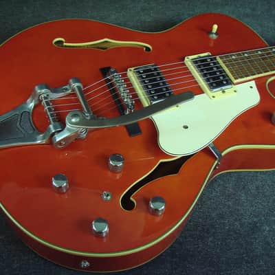 Aria Pro II FA-80 Hollow-Body Single Cutaway Electric Guitar W/Case image 3