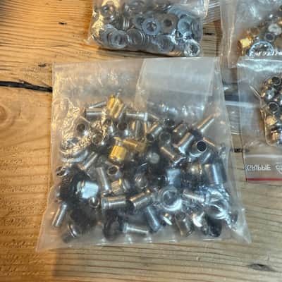 bulk lot of tuner Ferrules and bushings machine head screws for luthier repairs A image 2