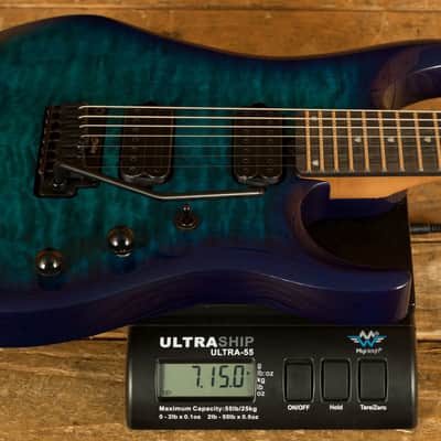 Sterling John Petrucci JP157DQM JP157 DiMarzio - Quilted Cerulean Paradise image 8