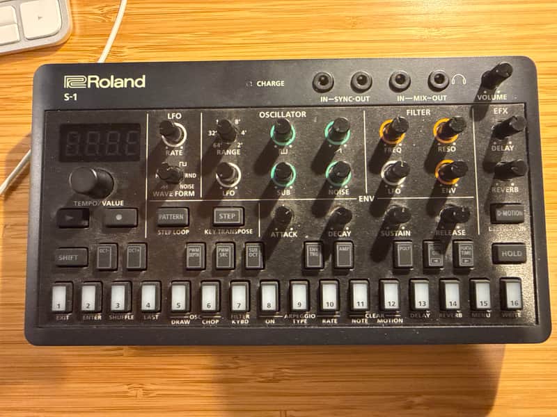 Roland S-1 AIRA Compact Tweak Synthesizer 2023 - Present - Black image 1