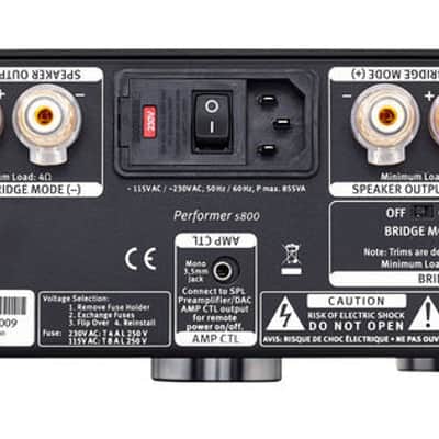 SPL Performer S800 Stereo Power Amplifier (Black) image 8
