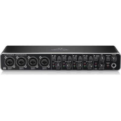 Behringer U-PHORIA UMC404HD 4x4 USB 2.0 Audio/MIDI Interface, Bundle with TAPH100 Headphones and 2x XLR Cable image 5