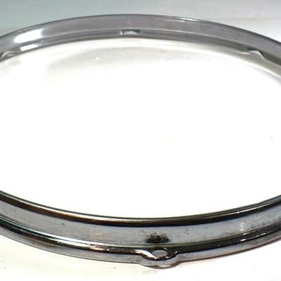 Slingerland 8 Lug 14"Chrome over Brass Stick-Saver Snare Drum Rim image 5