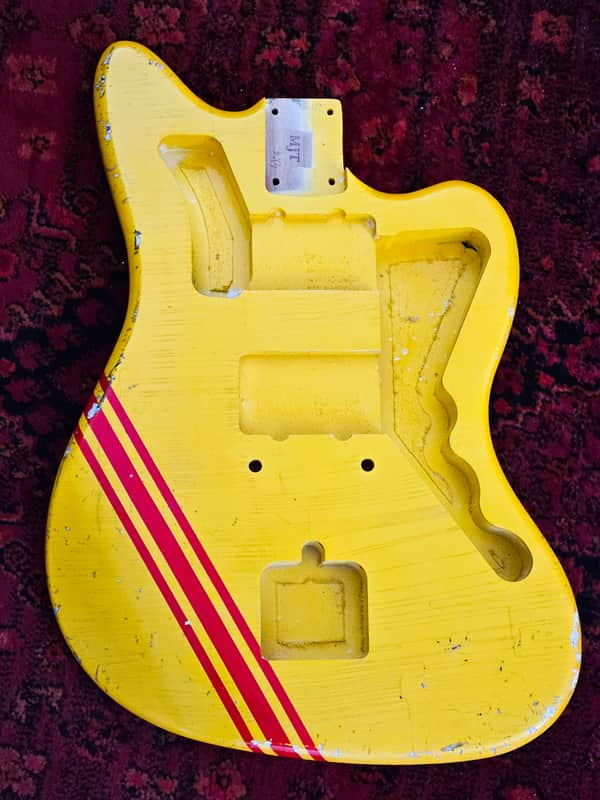 MJT Jazzmaster Body Yellow Nito Relic image 1