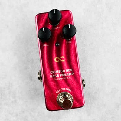 One Control Crimson Red Bass Preamp Pedal 2010s | Reverb