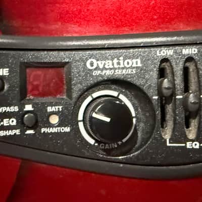 2003 Nikki Sixx "Red Flame" Ovation 1778T Elite Acoustic/Electric 6-String image 9