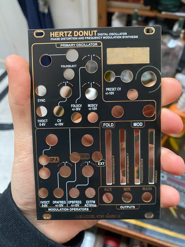 IME Hertz Donut MK3 alternative panel, audio parasites, black panel image 1
