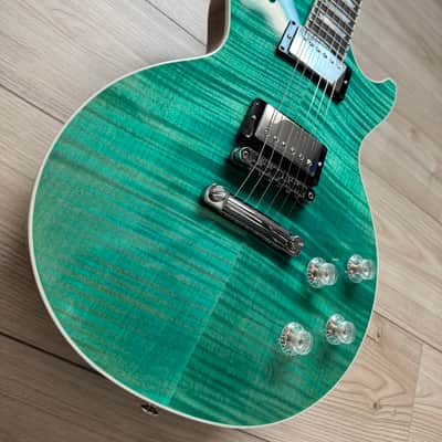 Gibson Les Paul Modern Figured Electric Guitar - Seafoam Green #0327 image 3