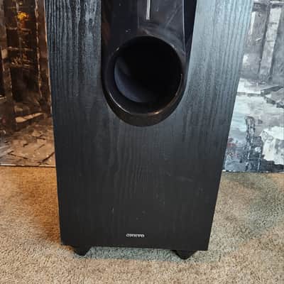 Onkyo Onkyo SKW-560  powered, down-firing home theater subwoofer 90s  - Black image 2