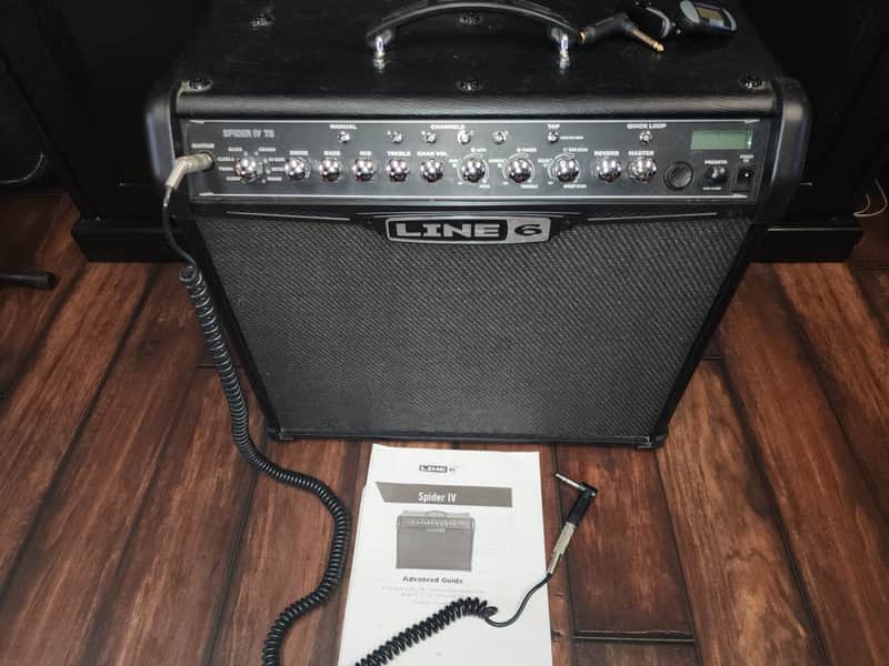 Line 6 Spider IV 75 75-Watt 1x12" Digital Modeling Guitar Combo 2009 - 2016 - Black image 1