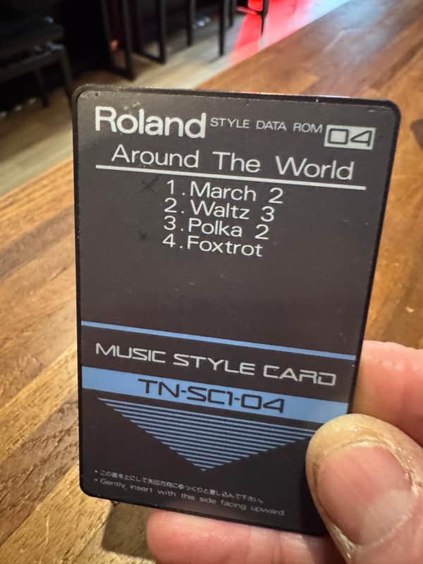 Roland TN-SC1-04 Music Style Card mid 90's image 1