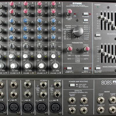 Mackie 808S FR Series 8 Channel Stereo Powered Mixer 2x600W image 2