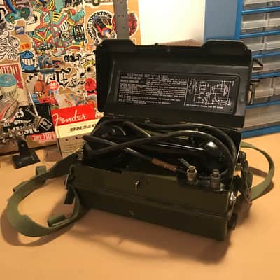 Vintage Army Telephone  Microphone by Weird & Wired (2022, Black & Green) image 4
