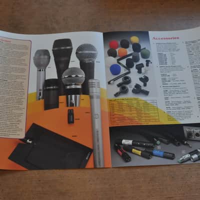 Shure Microphones vintage catalog booklet brochure. 1986 image 9